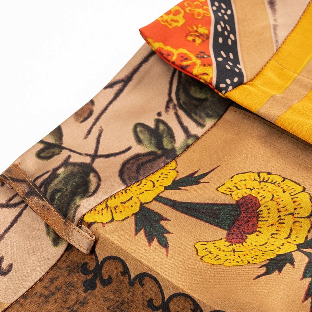 Vintage-Inspired High Waist Patchwork Shorts - Picture 3 of 3